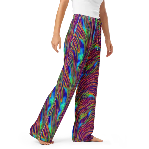 Lux Waves on a Women's Pajama Pants