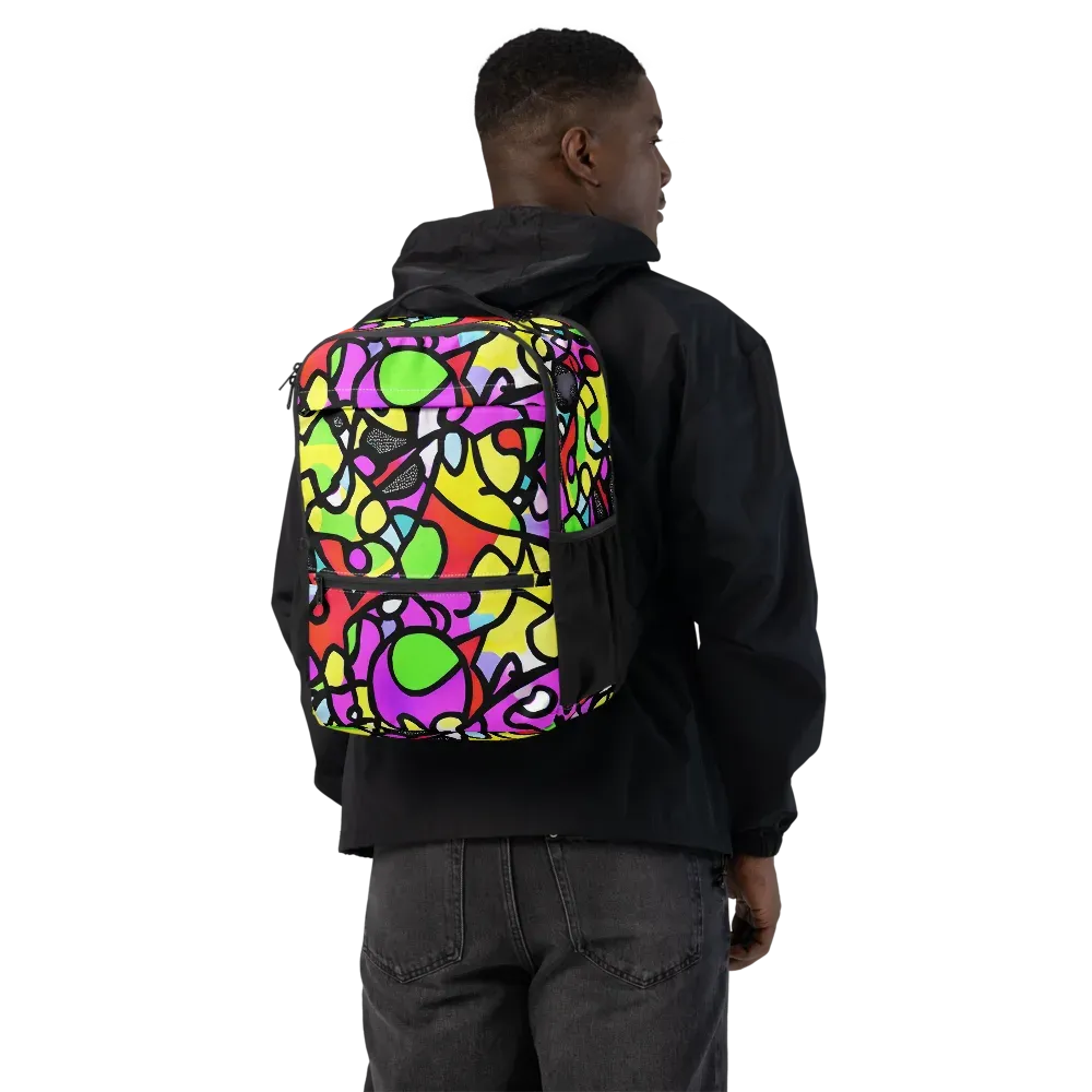 Vivid Serenade on Utility Backpack — Back