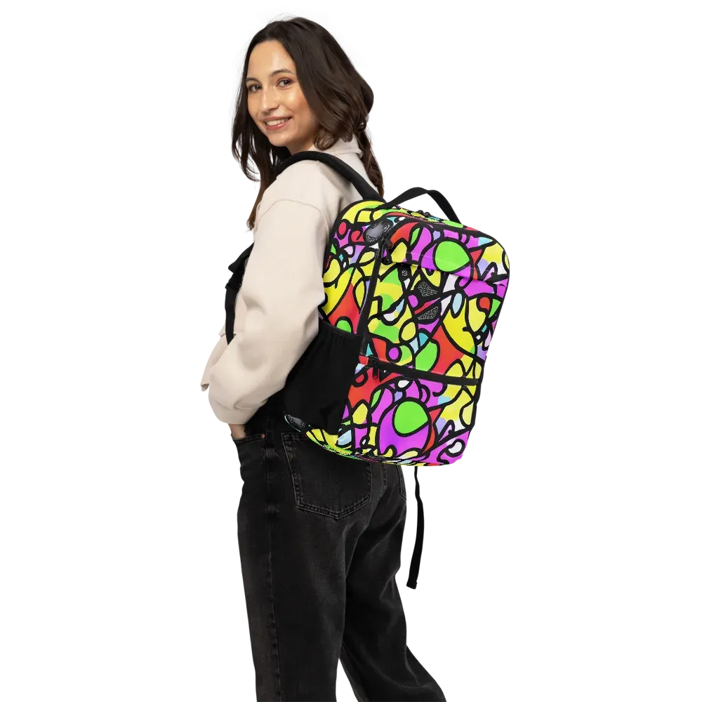 Vivid Serenade on Utility Backpack — Back