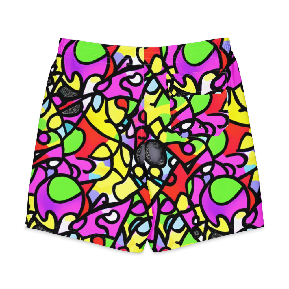 Vivid Serenade on Men's Board Shorts — Back