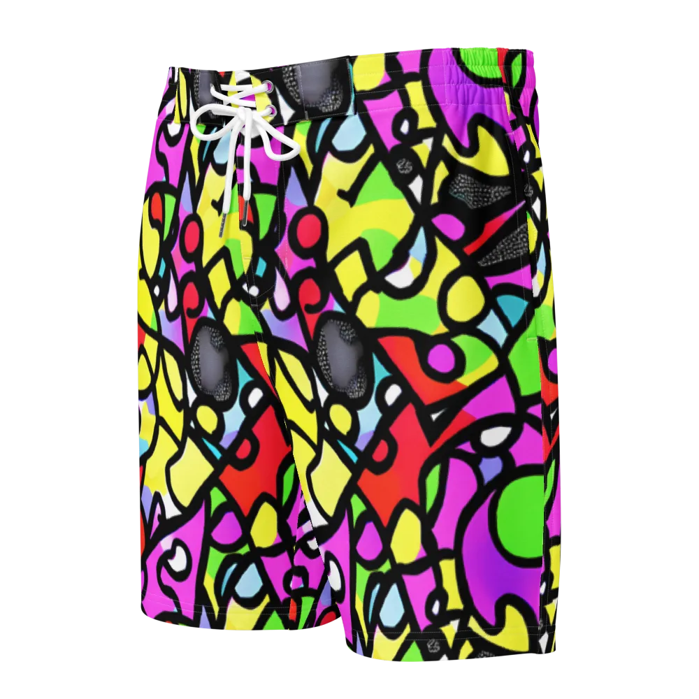 Vivid Serenade on Men's Board Shorts — Front