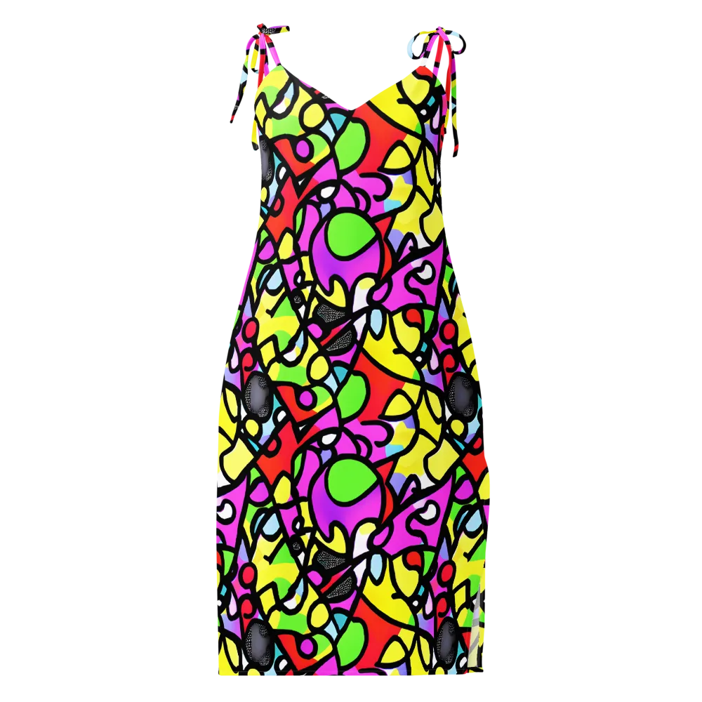 Vivid Serenade on Slip Dress — Front