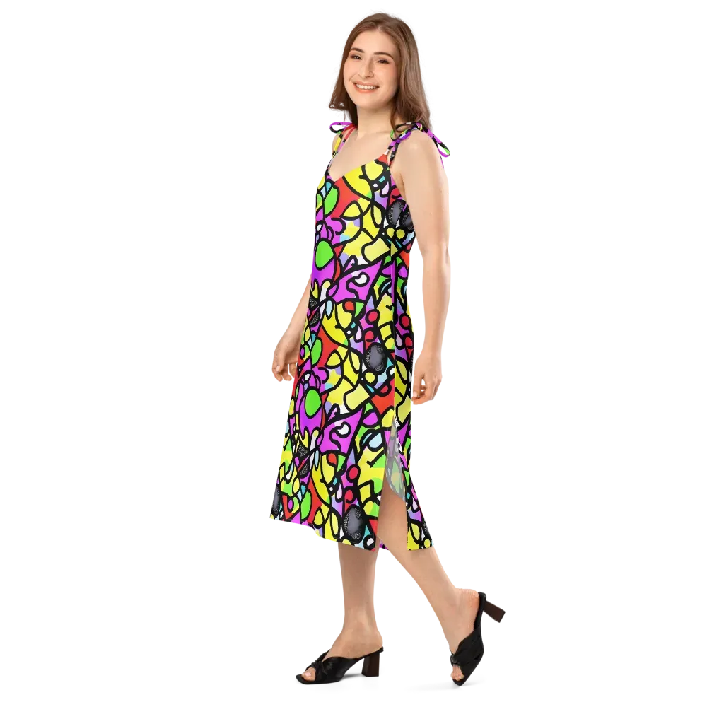 Vivid Serenade on Slip Dress — Left Front