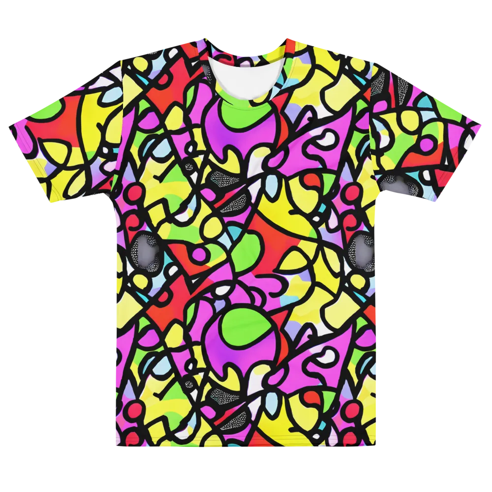 Vivid Serenade on Men's Cotton Crew Neck T-Shirt — Front