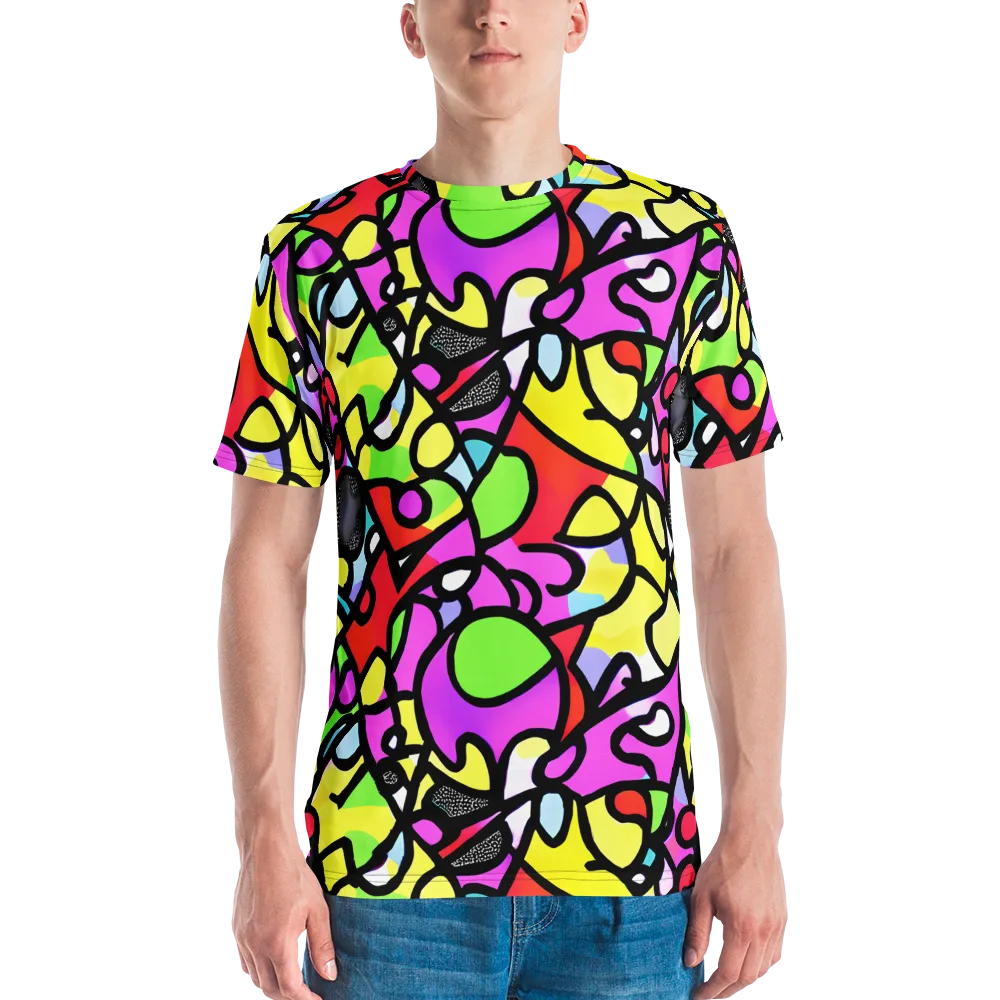 Vivid Serenade on Men's Crew Neck T-Shirt — Front