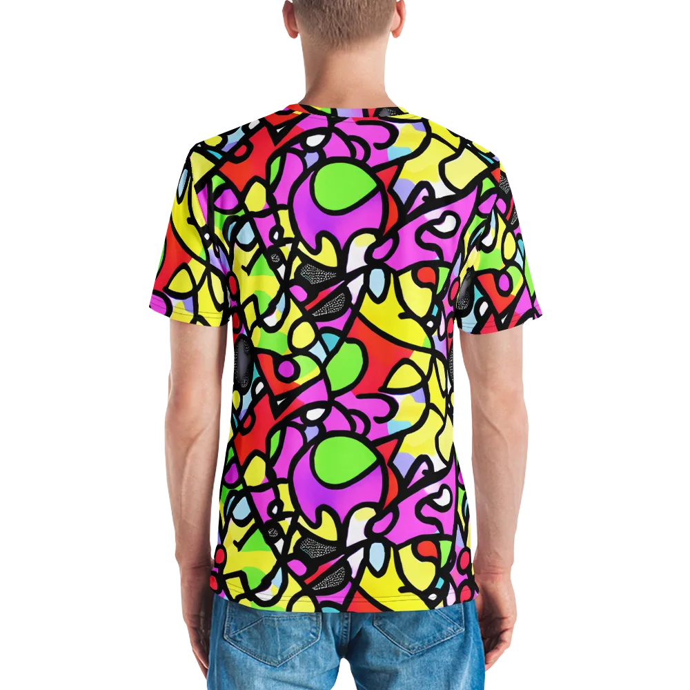 Vivid Serenade on Men's Crew Neck T-Shirt — Back
