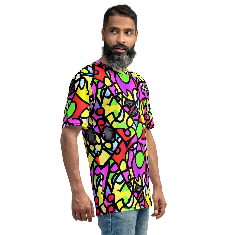 Vivid Serenade on Men's Crew Neck T-Shirt — Right