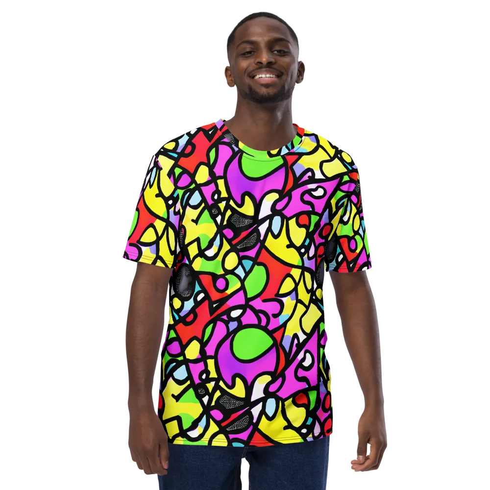 Vivid Serenade on Men's Crew Neck T-Shirt — Front