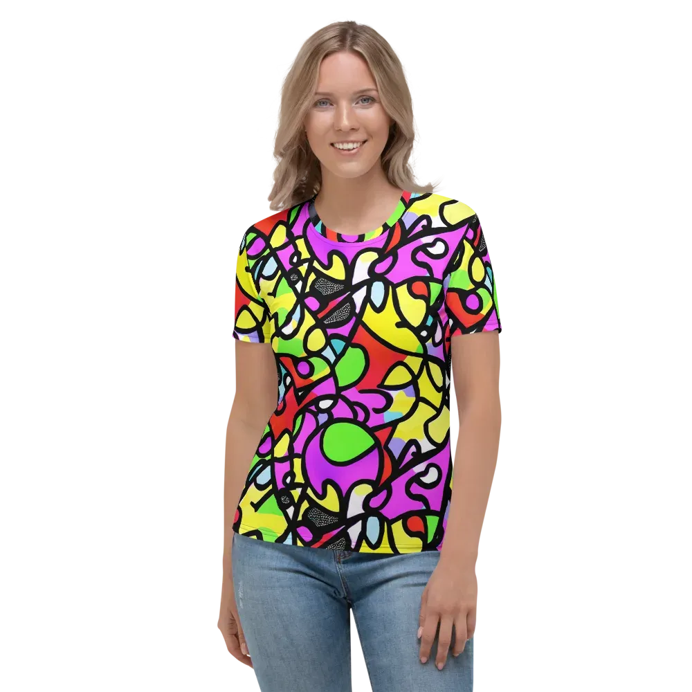 Vivid Serenade on Women's Crew Neck T-Shirt — Front