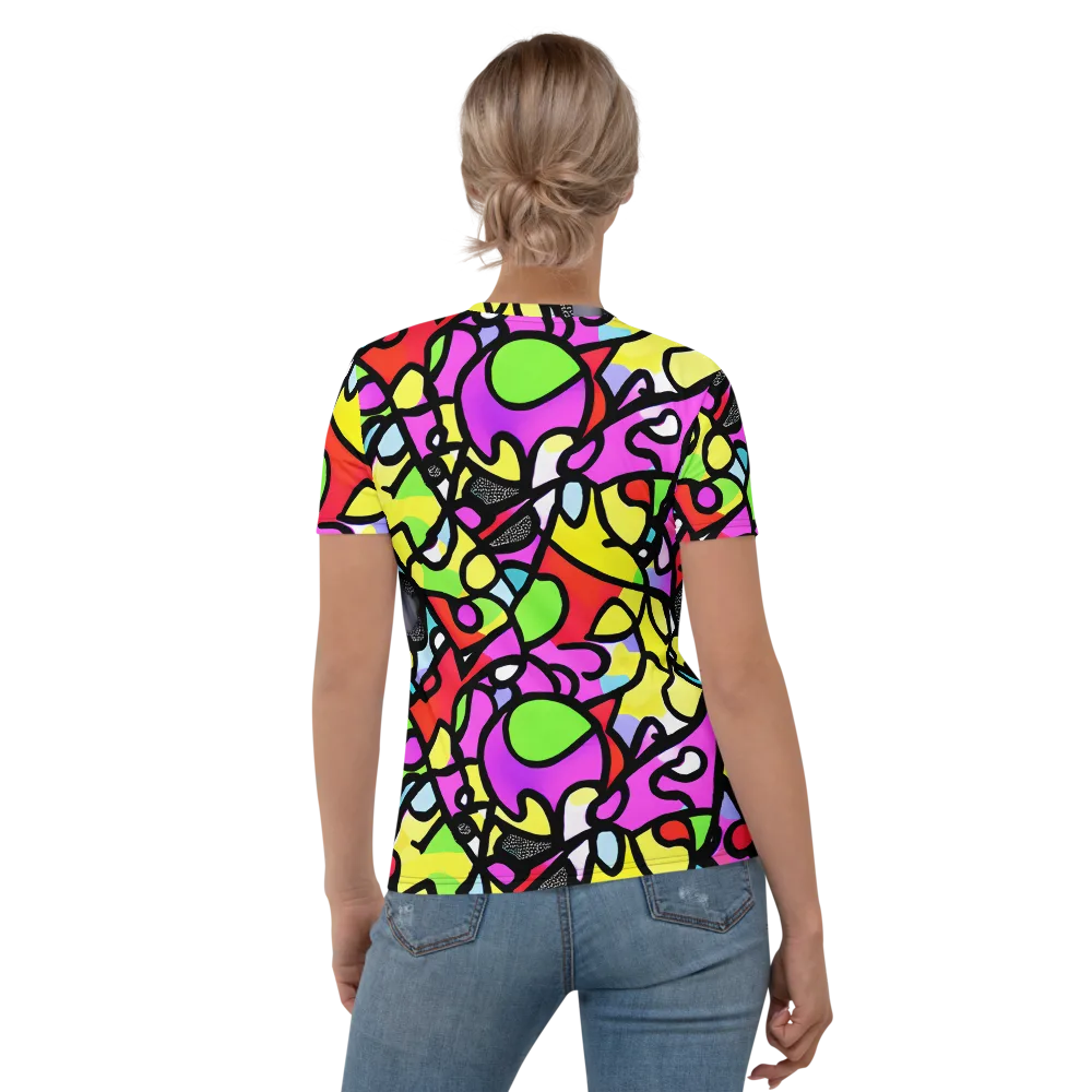 Vivid Serenade on Women's Crew Neck T-Shirt — Back
