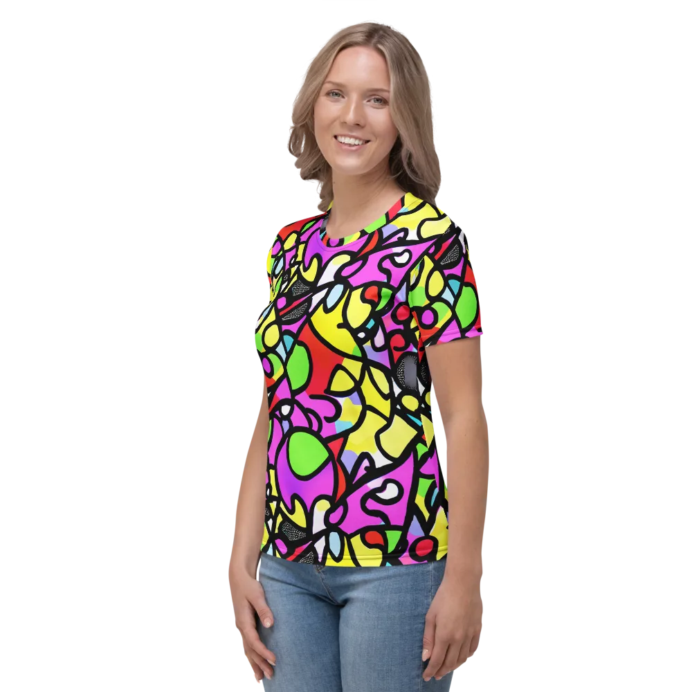 Vivid Serenade on Women's Crew Neck T-Shirt — Left