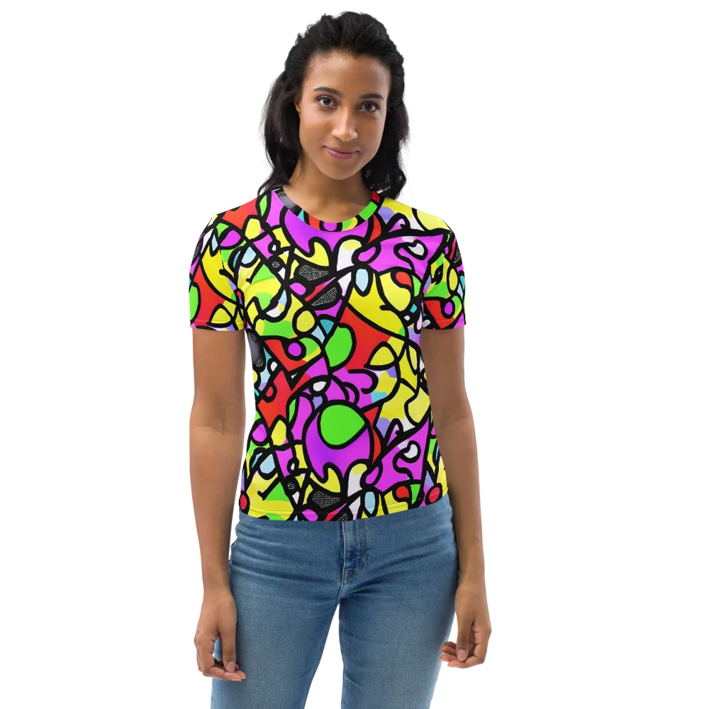 Vivid Serenade on Women's Crew Neck T-Shirt — Front