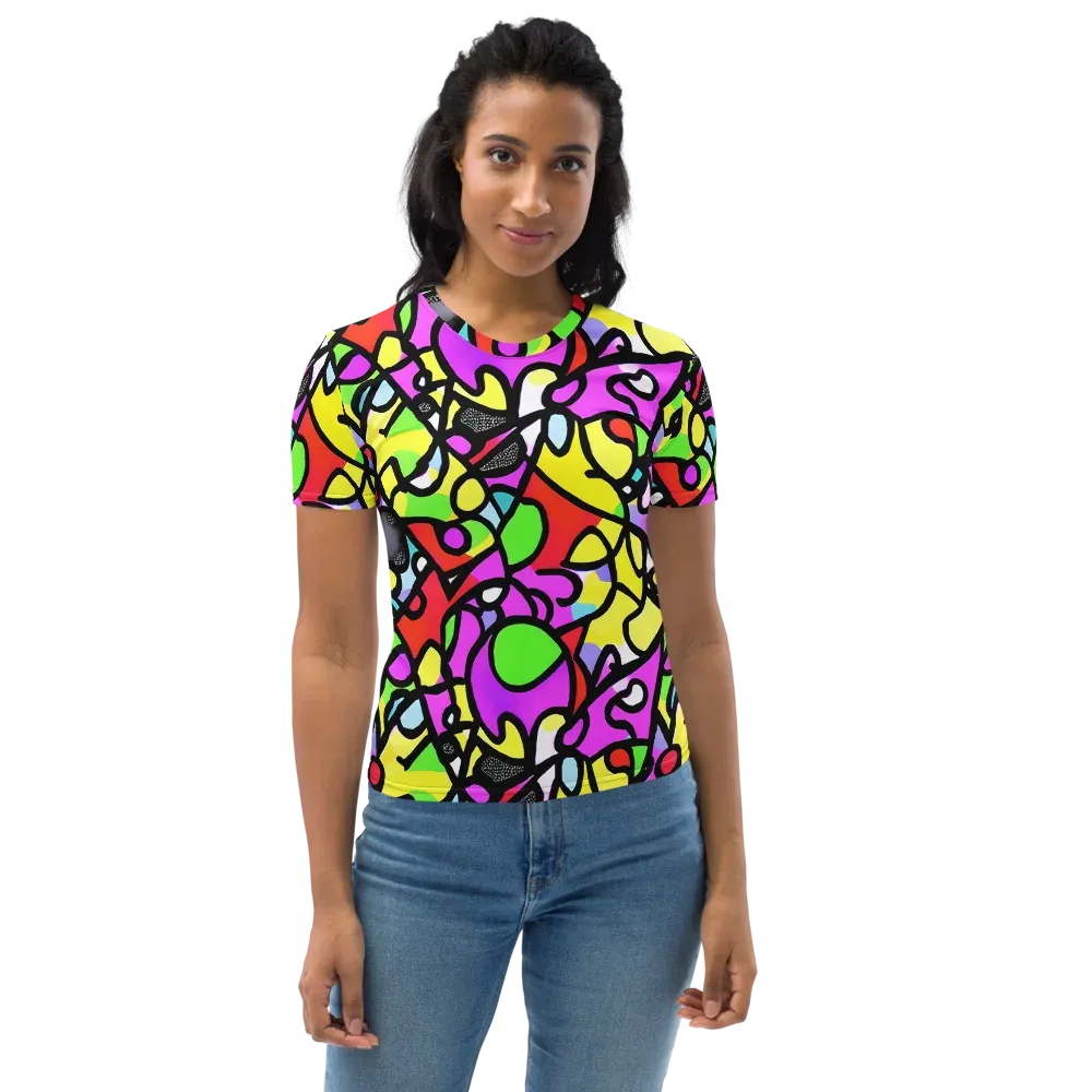 Vivid Serenade on Women's Crew Neck T-Shirt — Front