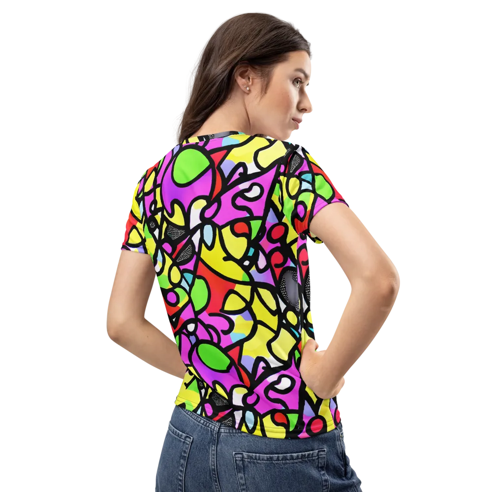 Vivid Serenade on Women's Crew Neck T-Shirt — Back