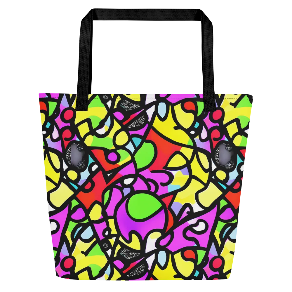 Vivid Serenade on Large Tote Bag W/ Pocket — Front