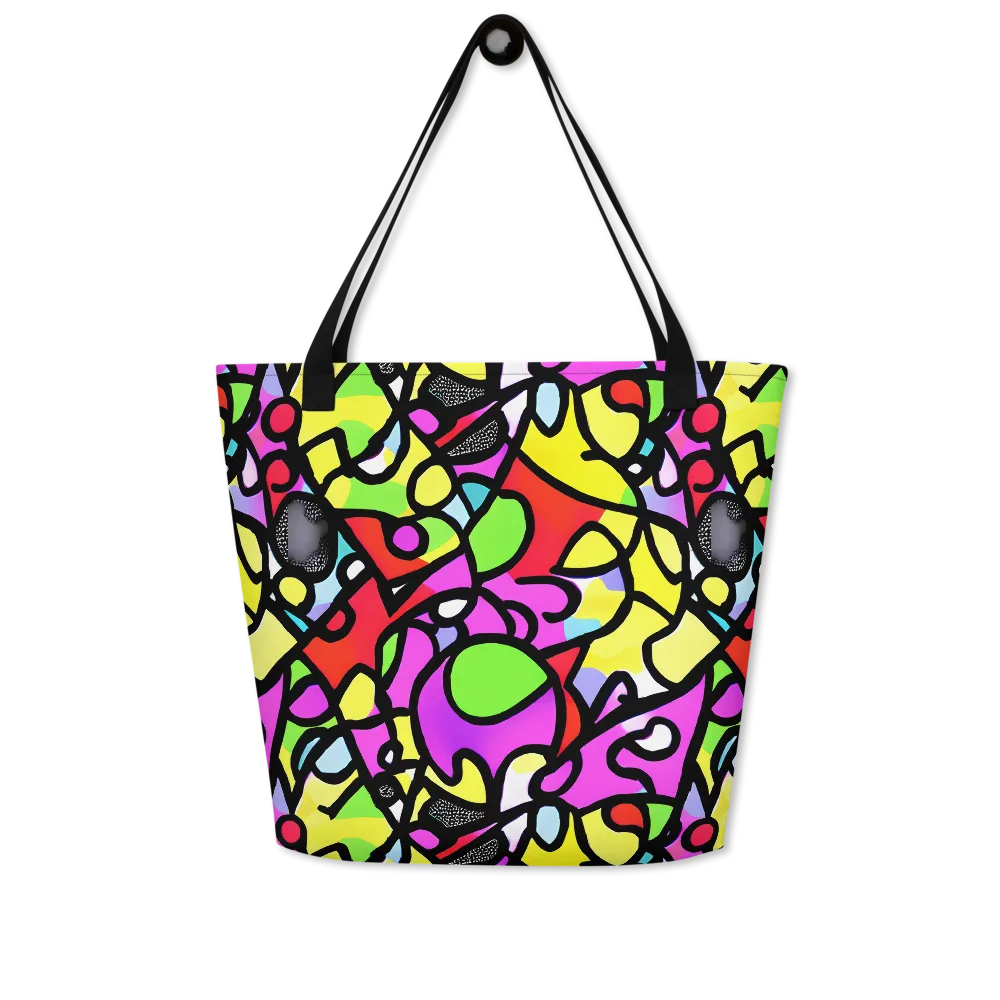 Vivid Serenade on Large Tote Bag W/ Pocket — Front
