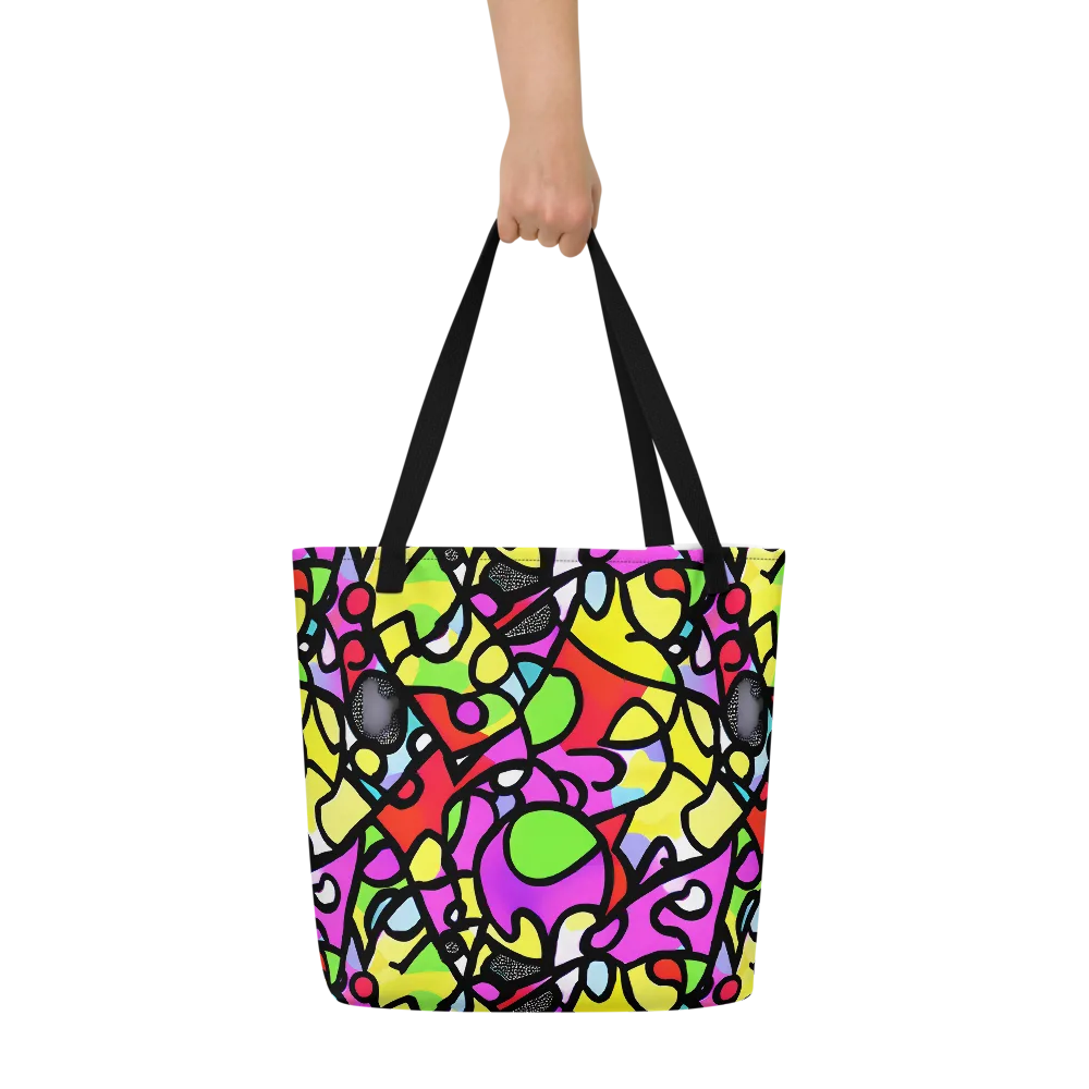 Vivid Serenade on Large Tote Bag W/ Pocket — Front