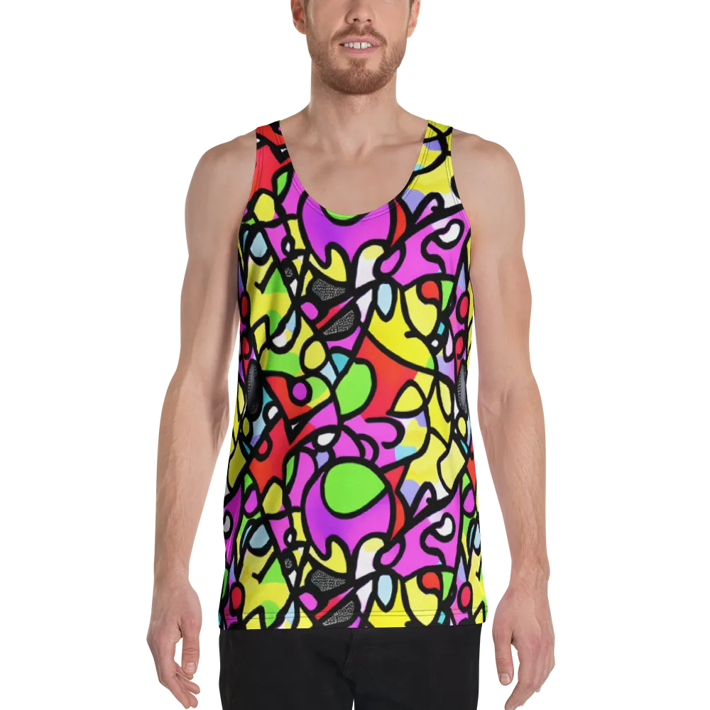 Vivid Serenade on Men's Tank Top — Front