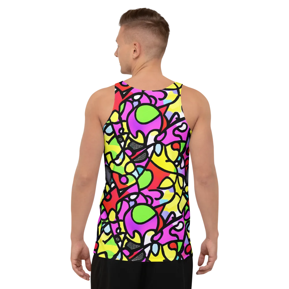 Vivid Serenade on Men's Tank Top — Back