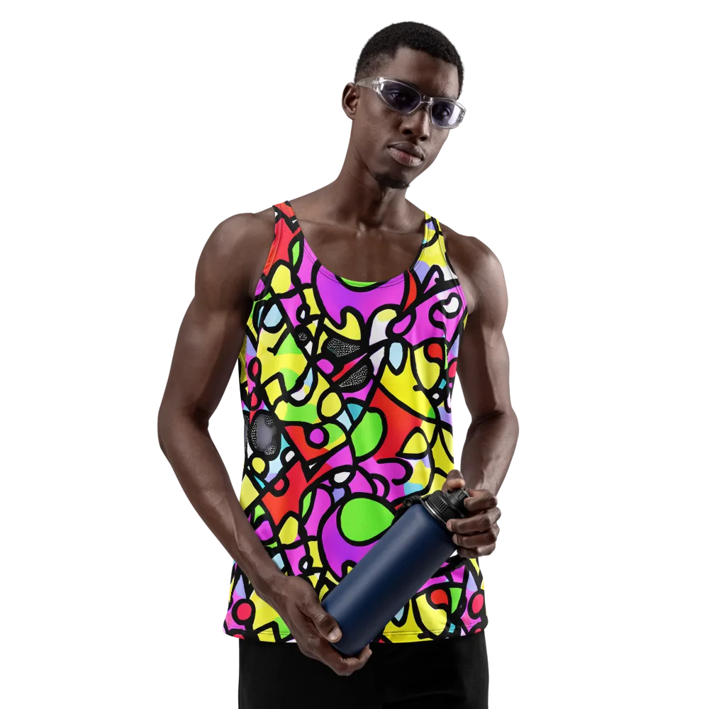 Vivid Serenade on Men's Tank Top — Front