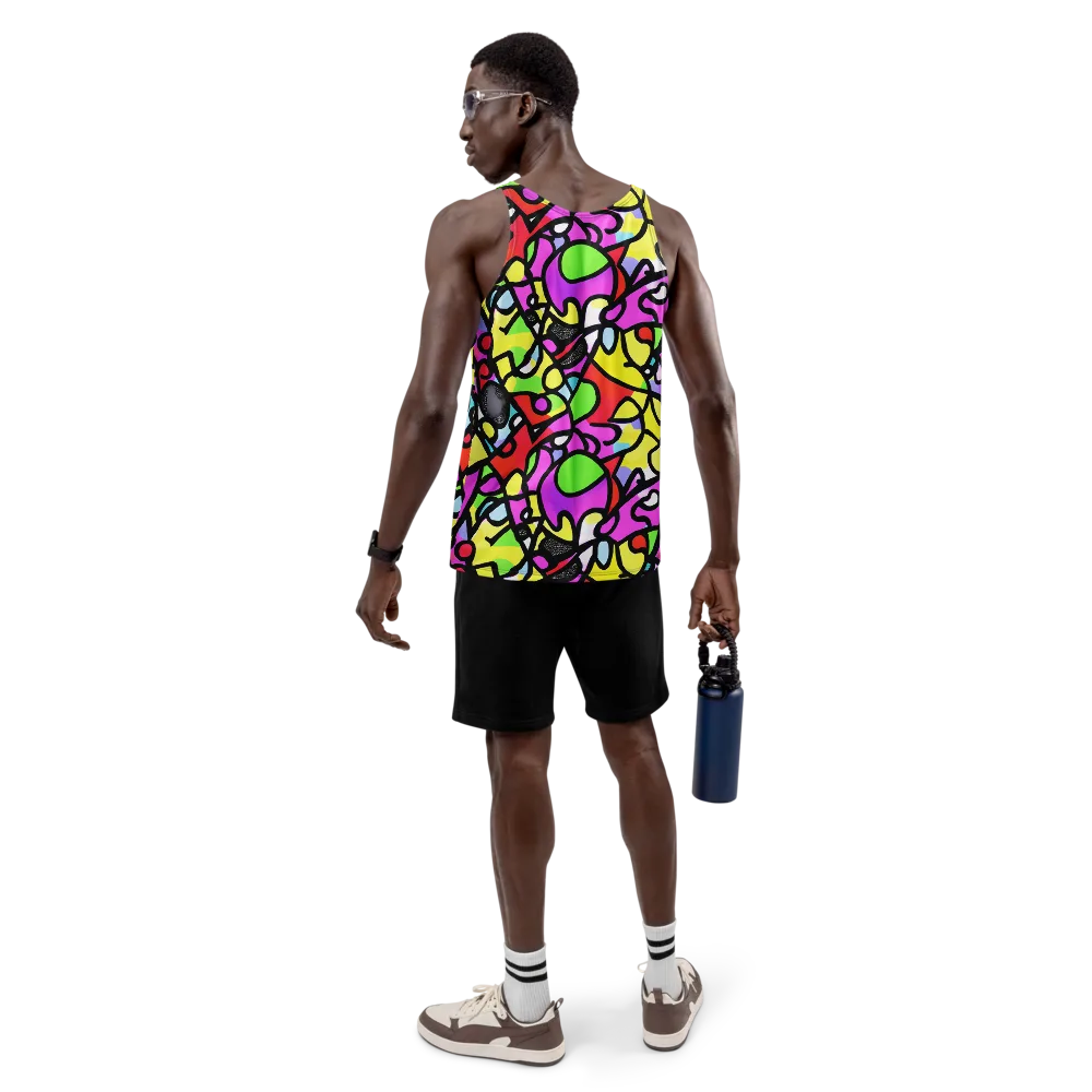 Vivid Serenade on Men's Tank Top — Back