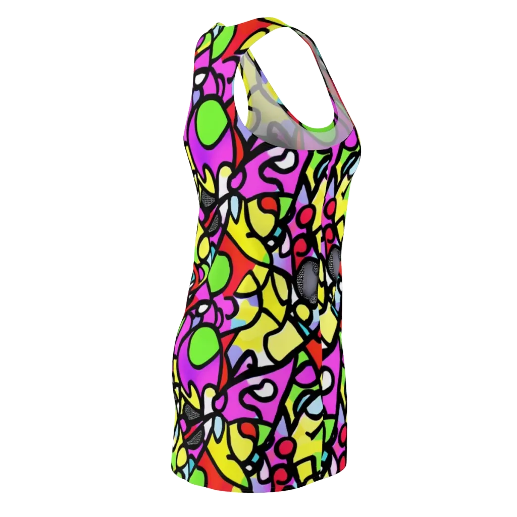 Vivid Serenade on Racerback Dress — Back Side