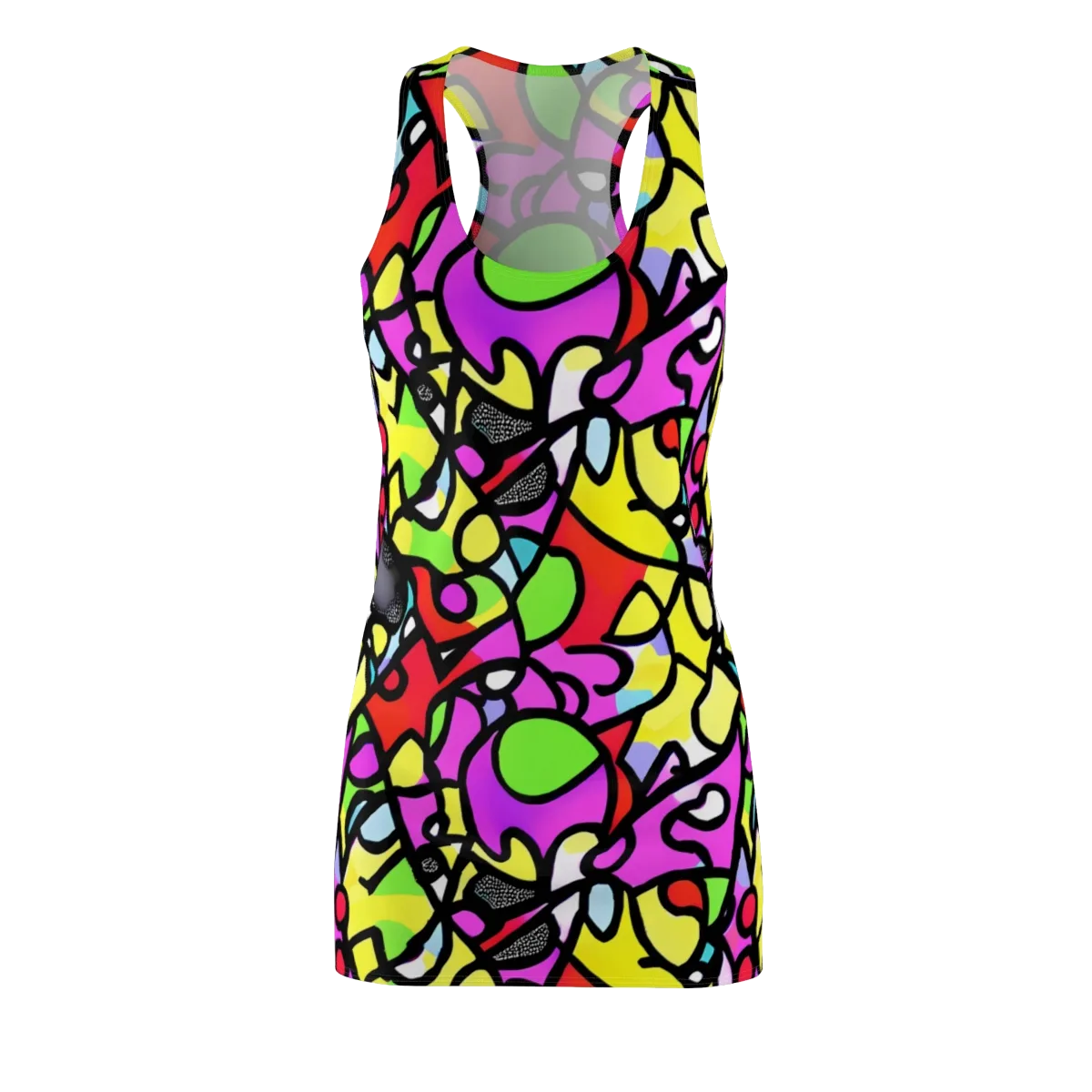 Vivid Serenade on Racerback Dress — Front
