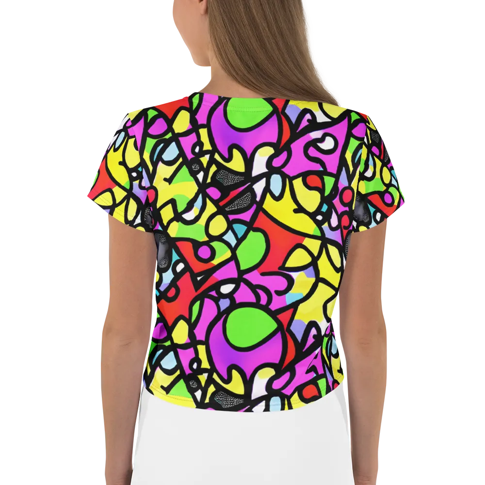 Vivid Serenade on Crop Tee — Back