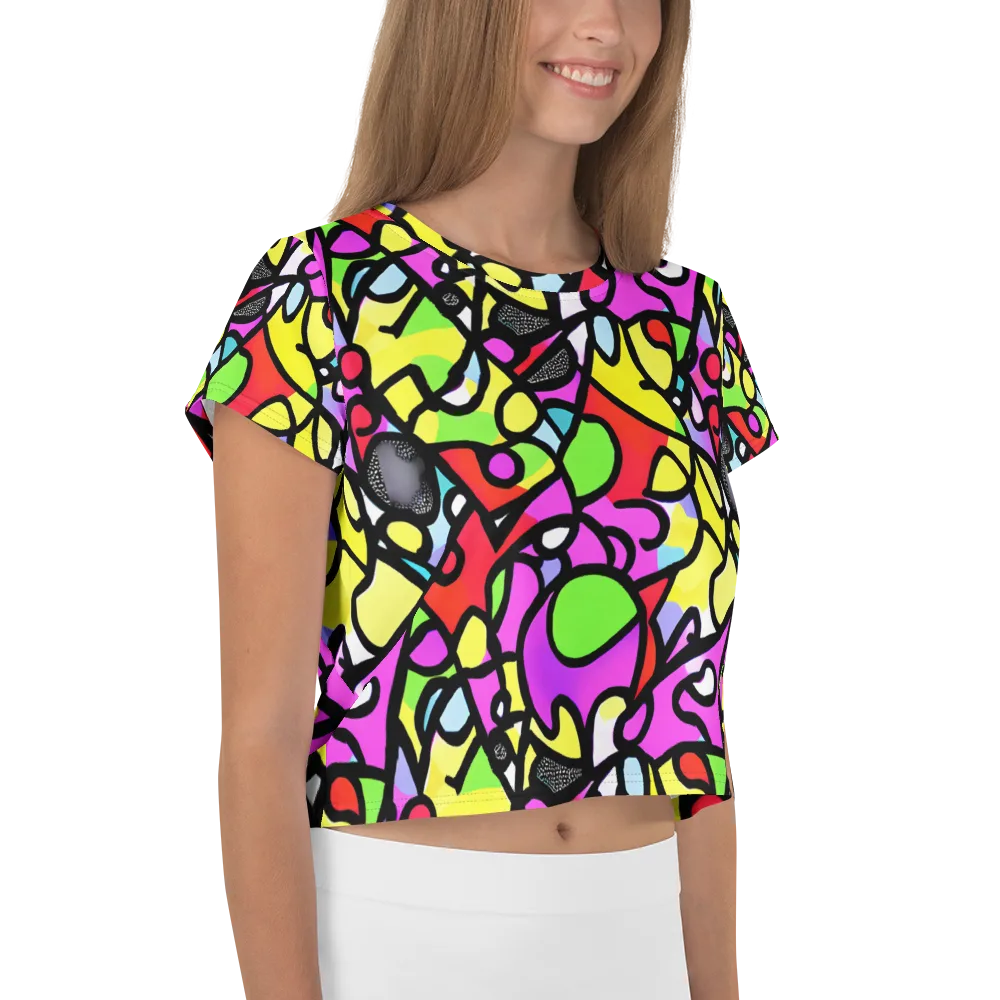 Vivid Serenade on Crop Tee — Right