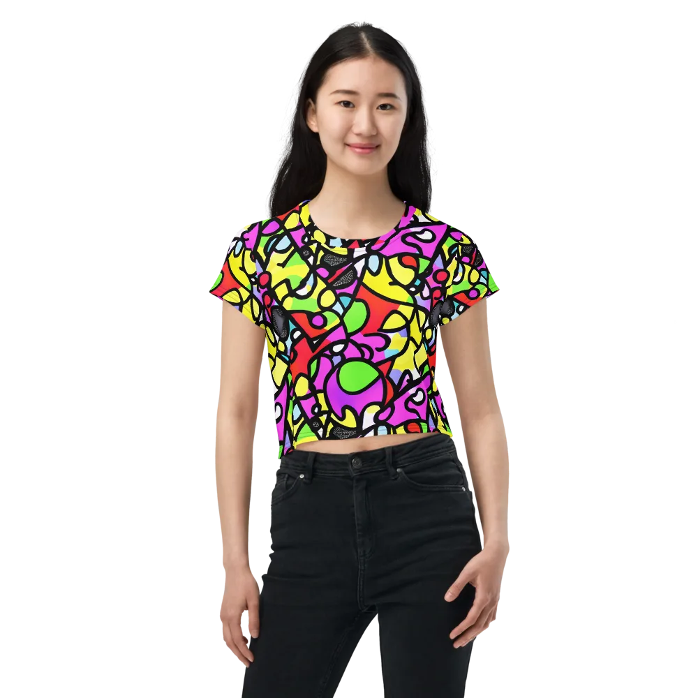 Vivid Serenade on Crop Tee — Front