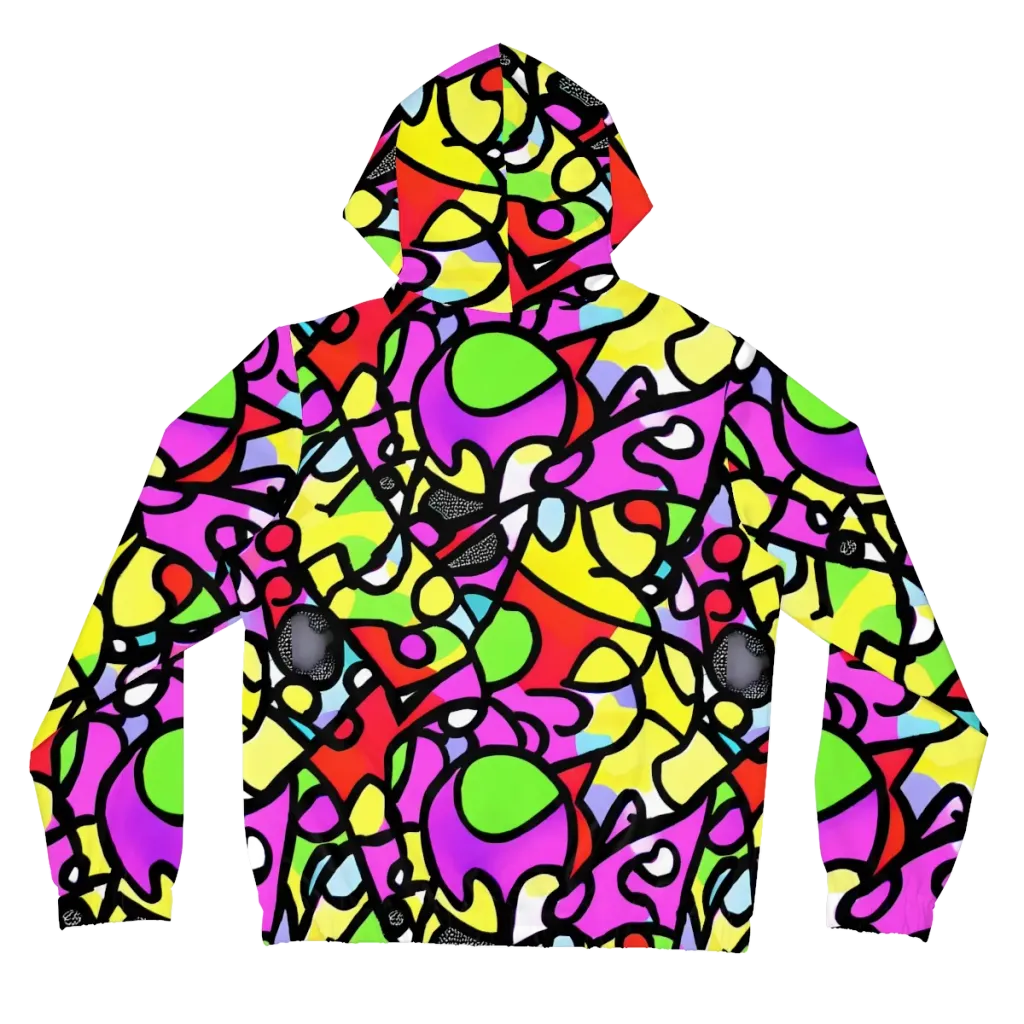 Vivid Serenade on Women's Full-Zip Hoodie — Back