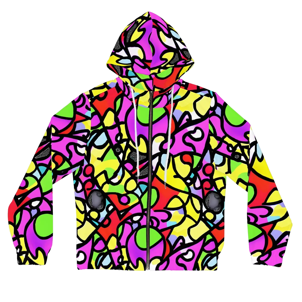 Vivid Serenade on Women's Full-Zip Hoodie — Front