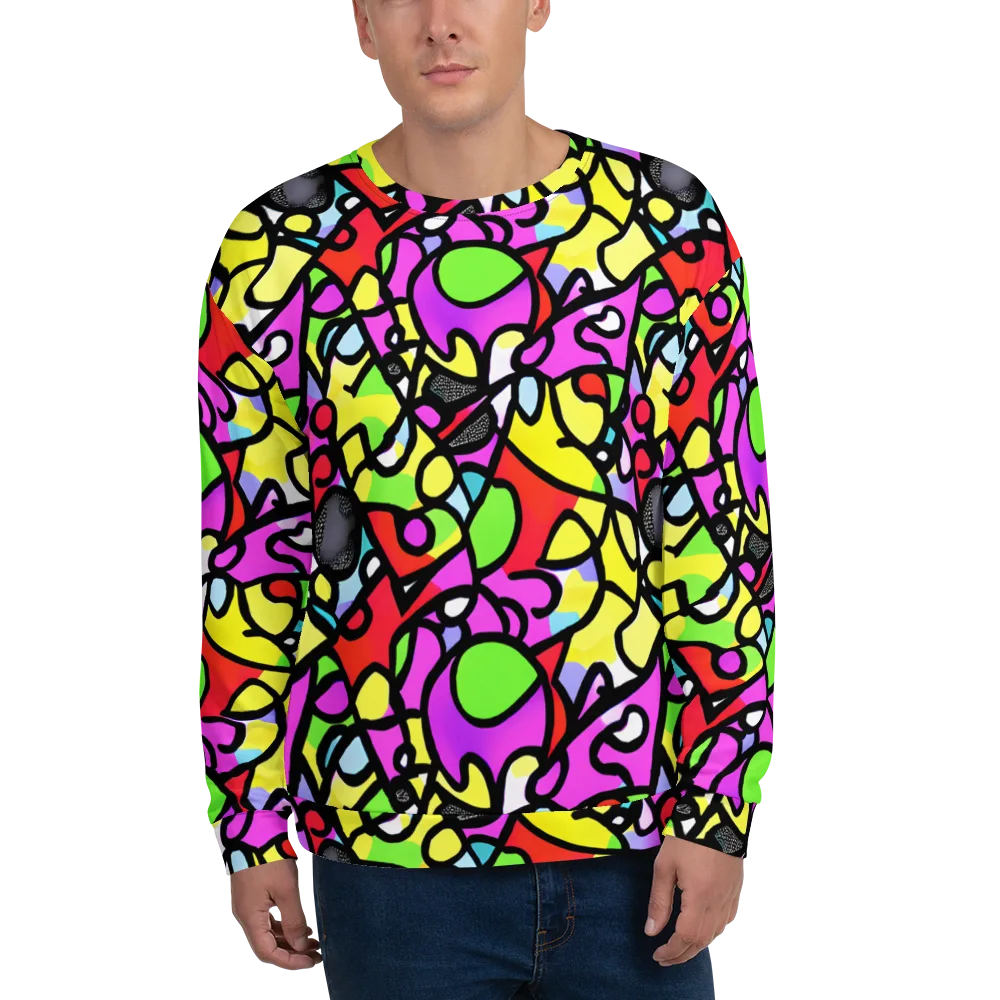 Vivid Serenade on Sweatshirt — Front