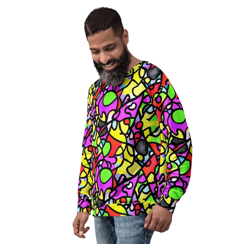 Vivid Serenade on Sweatshirt — Left Front