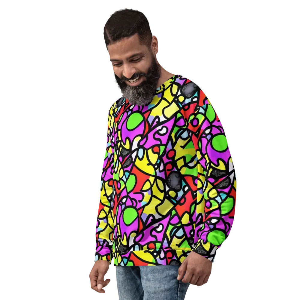 Vivid Serenade on Sweatshirt — Left Front