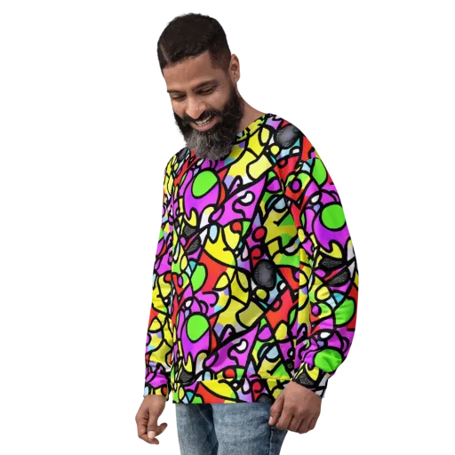 Vivid Serenade on a Sweatshirt