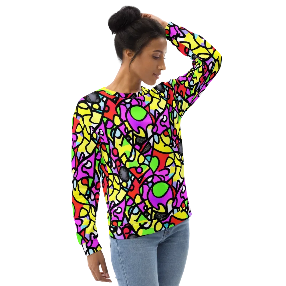 Vivid Serenade on Sweatshirt — Right Front