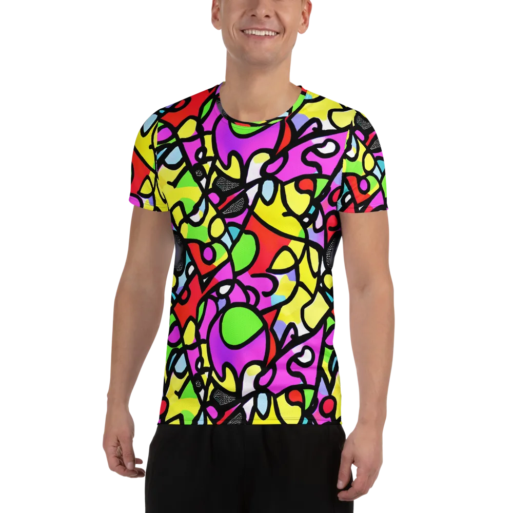 Vivid Serenade on Men's Athletic T-Shirt — Front