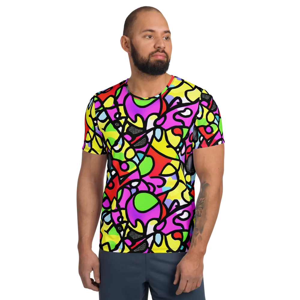 Vivid Serenade on Men's Athletic T-Shirt — Front