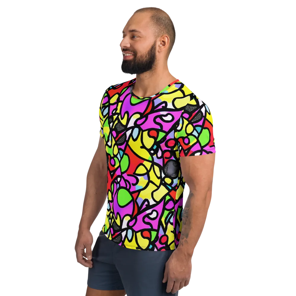 Vivid Serenade on Men's Athletic T-Shirt — Left