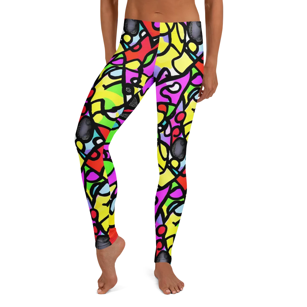 Vivid Serenade on Leggings — Front