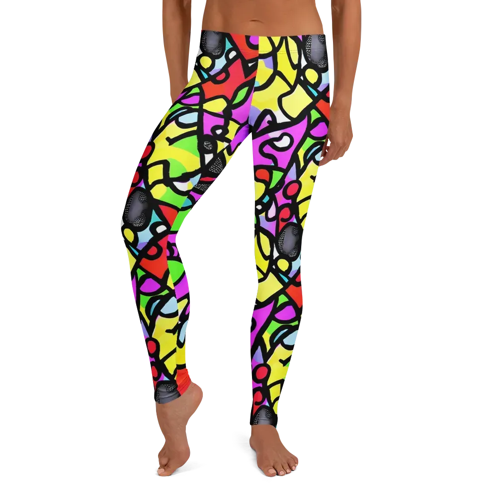 Vivid Serenade on Leggings — Front