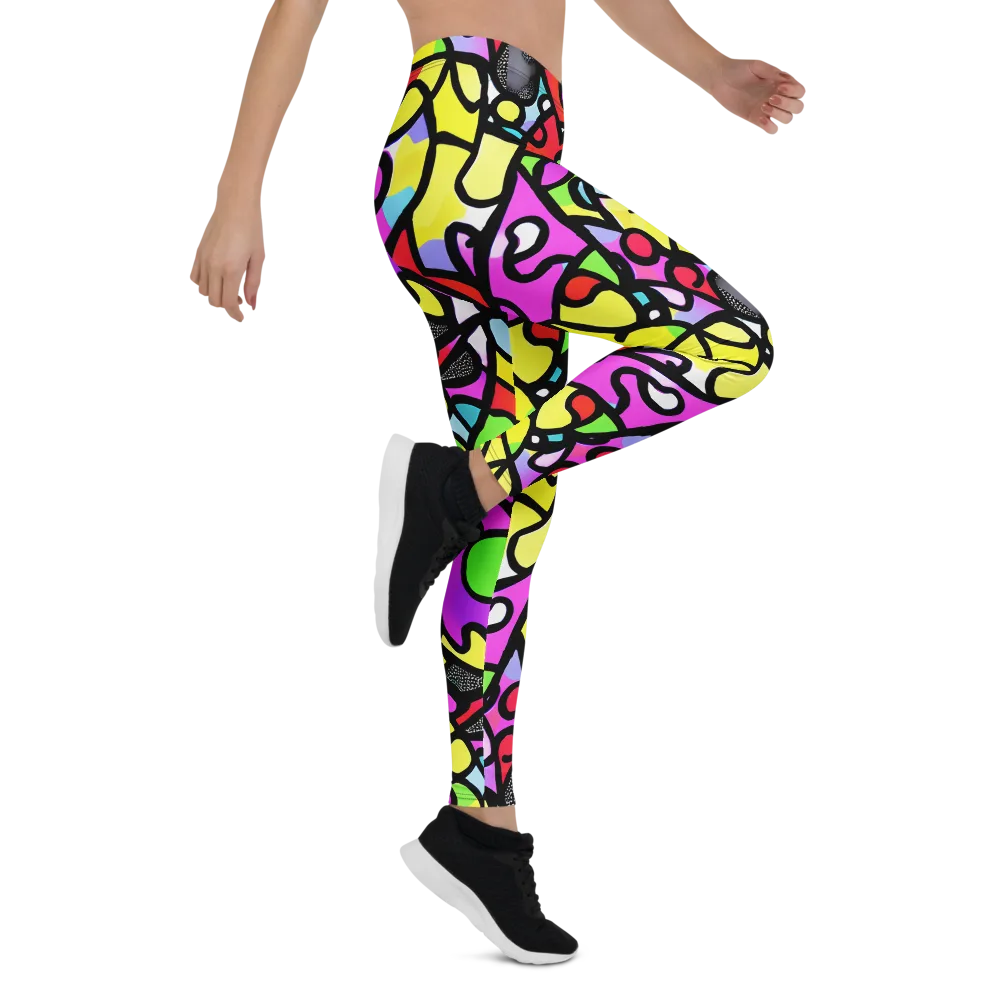 Vivid Serenade on Leggings — Right