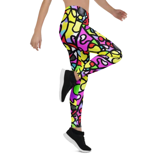 Vivid Serenade on a Leggings