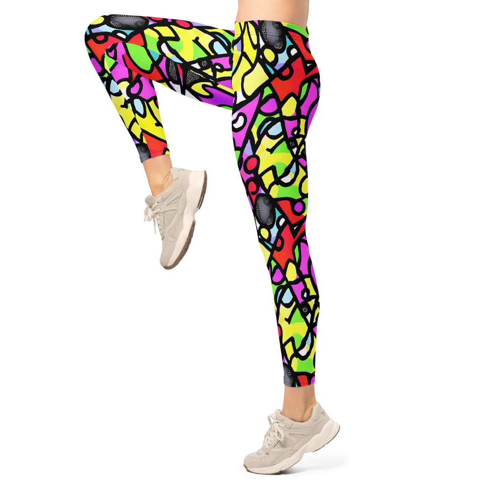 Vivid Serenade on Leggings — Left