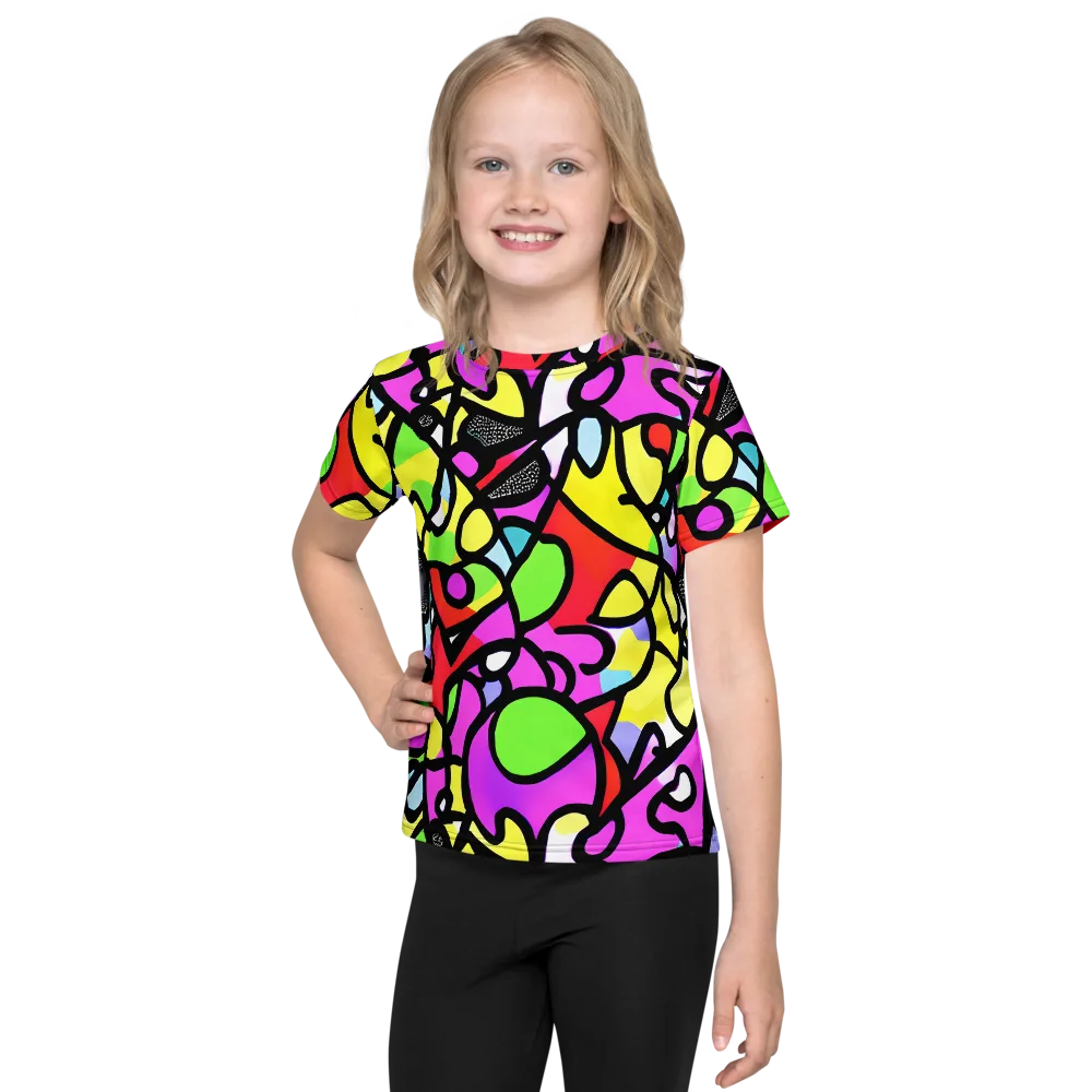 Vivid Serenade on Kids Crew Neck T-Shirt — Front