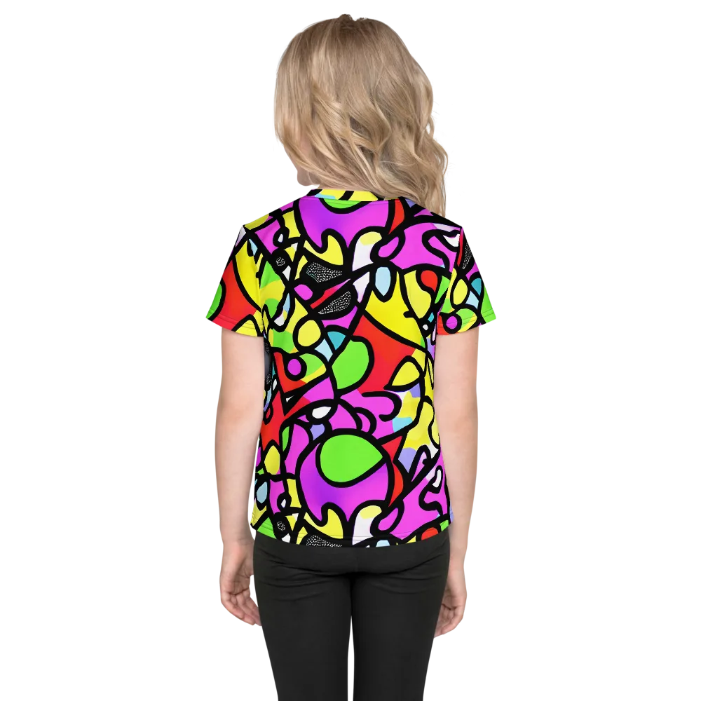 Vivid Serenade on Kids Crew Neck T-Shirt — Back