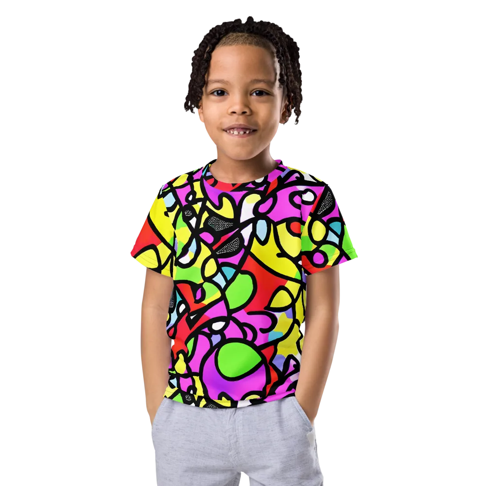 Vivid Serenade on Kids Crew Neck T-Shirt — Front