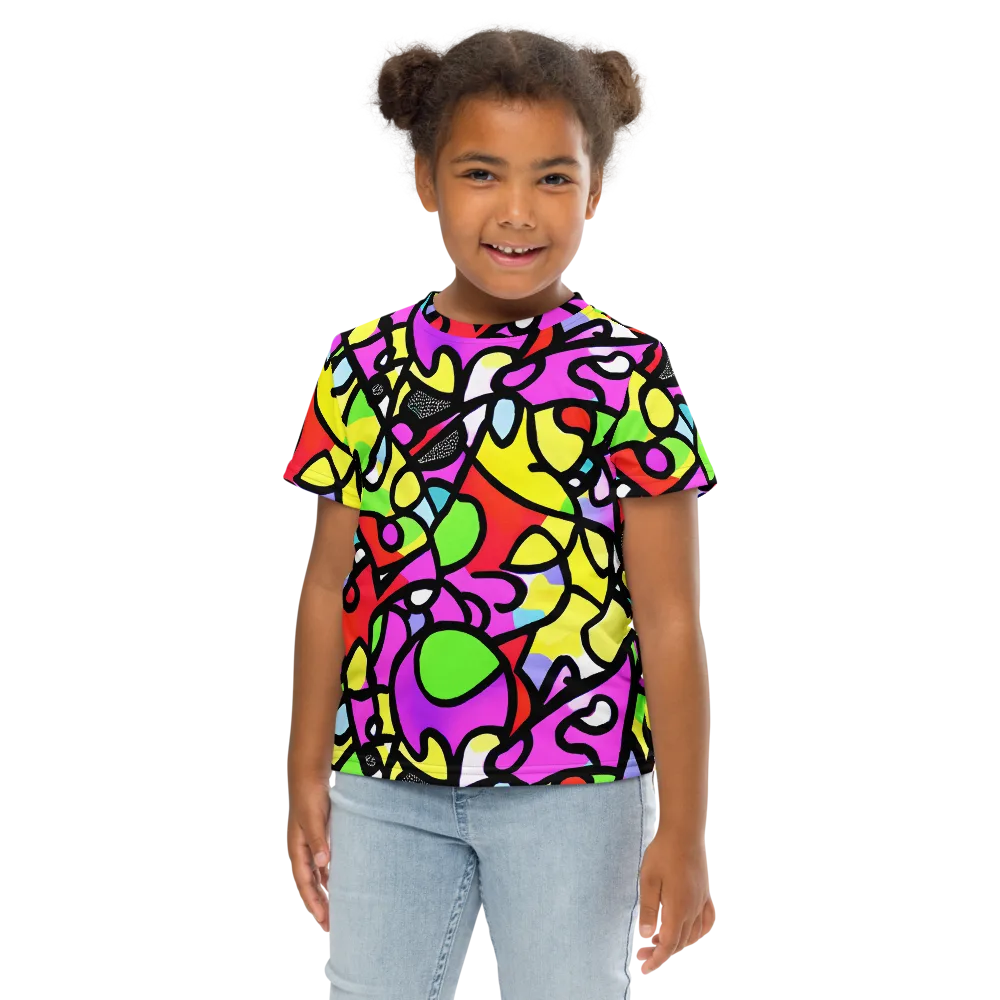 Vivid Serenade on Kids Crew Neck T-Shirt — Front