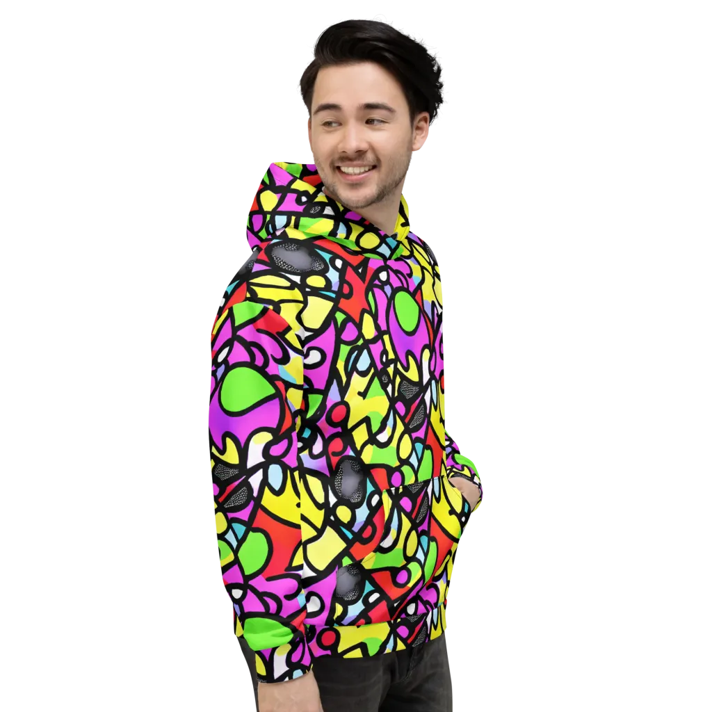 Vivid Serenade on Hoodie — Right